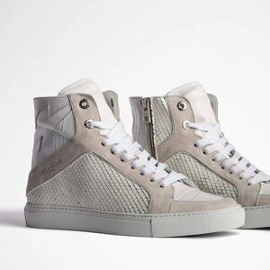 Zadig & Voltaire High Flash High Tops Sneakers NWB Size EU 38 / US 7.5-8